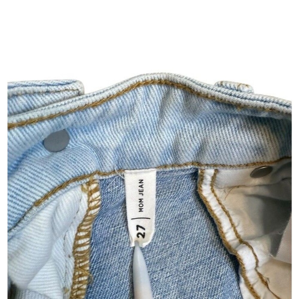 Pacsun Eco Hopper Patchwork Mom Jeans Colorblock High Rise Women's Size 27 Y2K - Picture 3 of 8